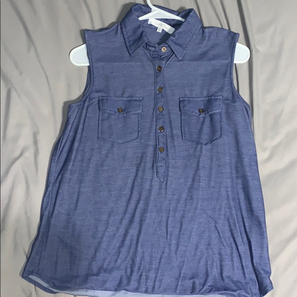 Denim colored tank top